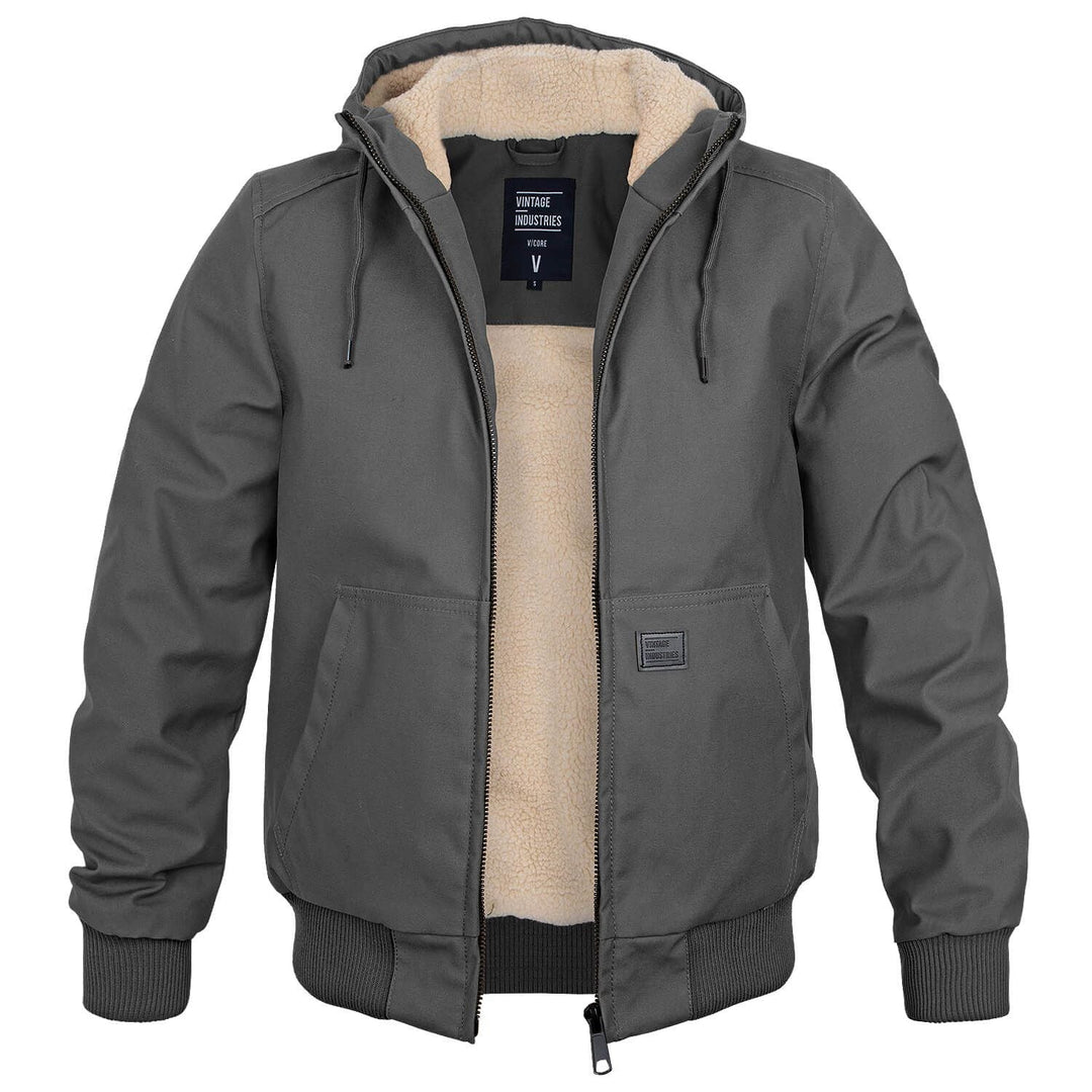 Alfie | Men's Sherpa Lined Hooded Winter Bomber Jacket