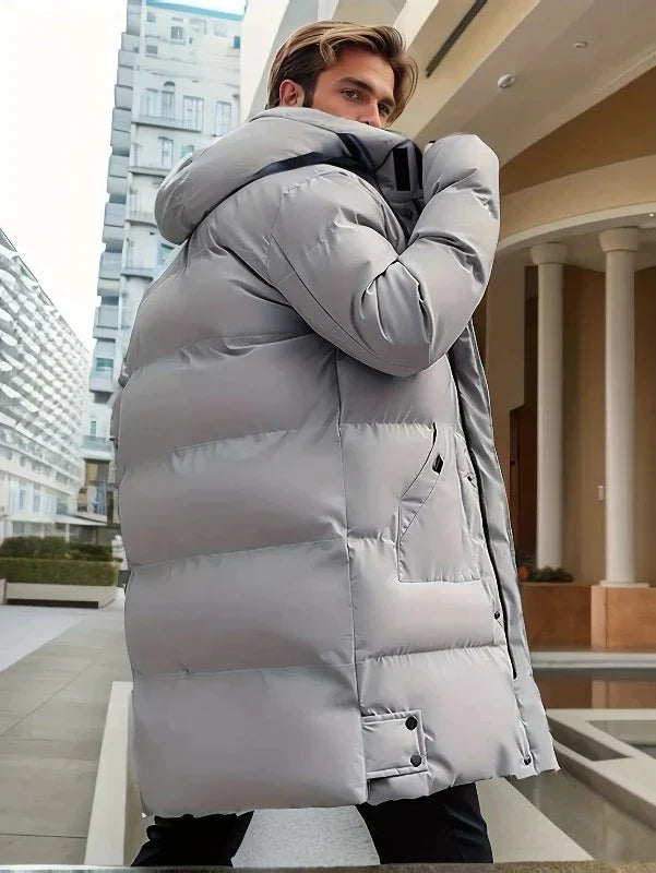 Barnaby | Men's Long Hooded Padded Winter Puffer Jacket