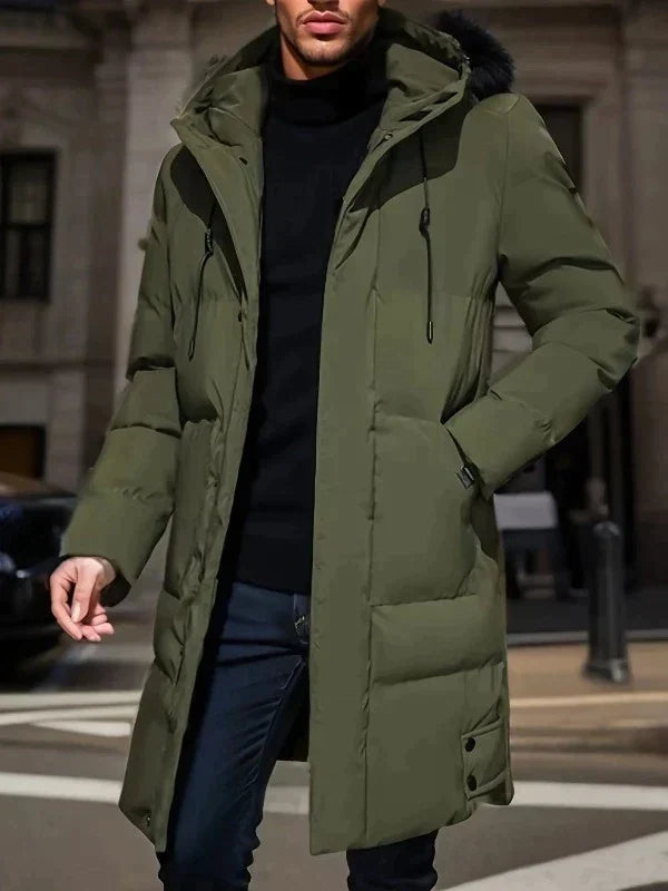 Barnaby | Men's Long Hooded Padded Winter Puffer Jacket