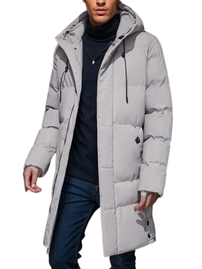 Barnaby | Men's Long Hooded Padded Winter Puffer Jacket
