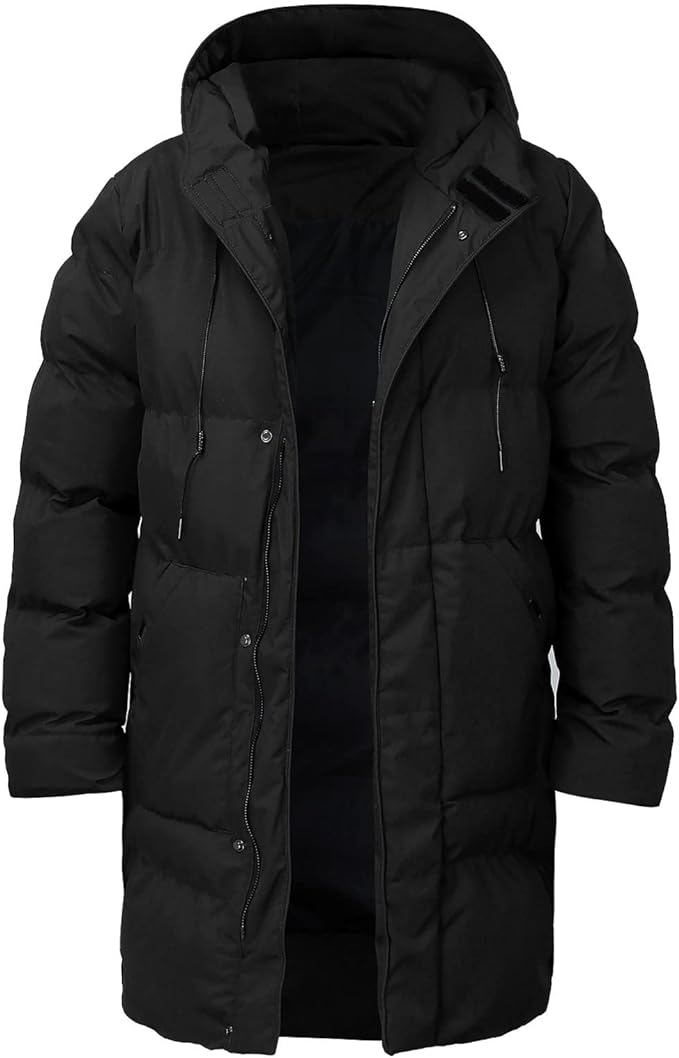 Barnaby | Men's Long Hooded Padded Winter Puffer Jacket