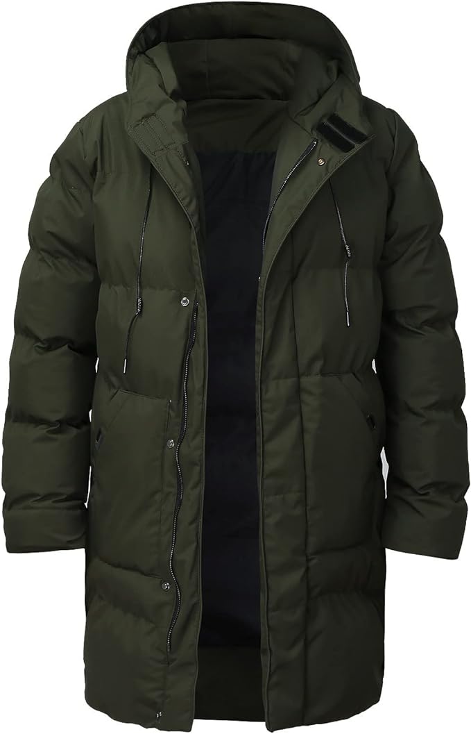 Barnaby | Men's Long Hooded Padded Winter Puffer Jacket