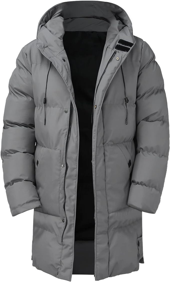 Barnaby | Men's Long Hooded Padded Winter Puffer Jacket