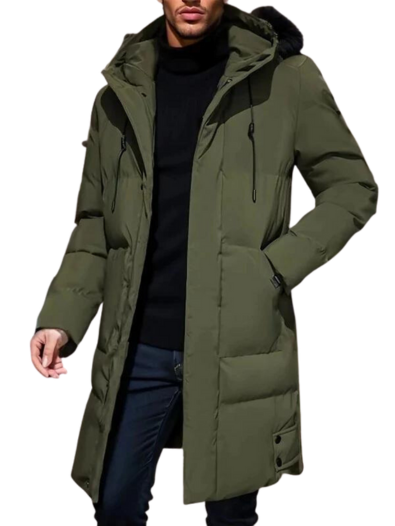 Barnaby | Men's Long Hooded Padded Winter Puffer Jacket