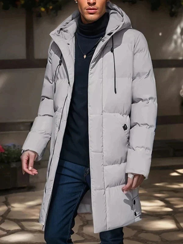 Barnaby | Men's Long Hooded Padded Winter Puffer Jacket