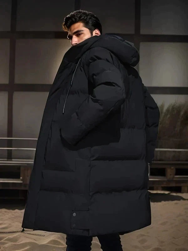 Barnaby | Men's Long Hooded Padded Winter Puffer Jacket
