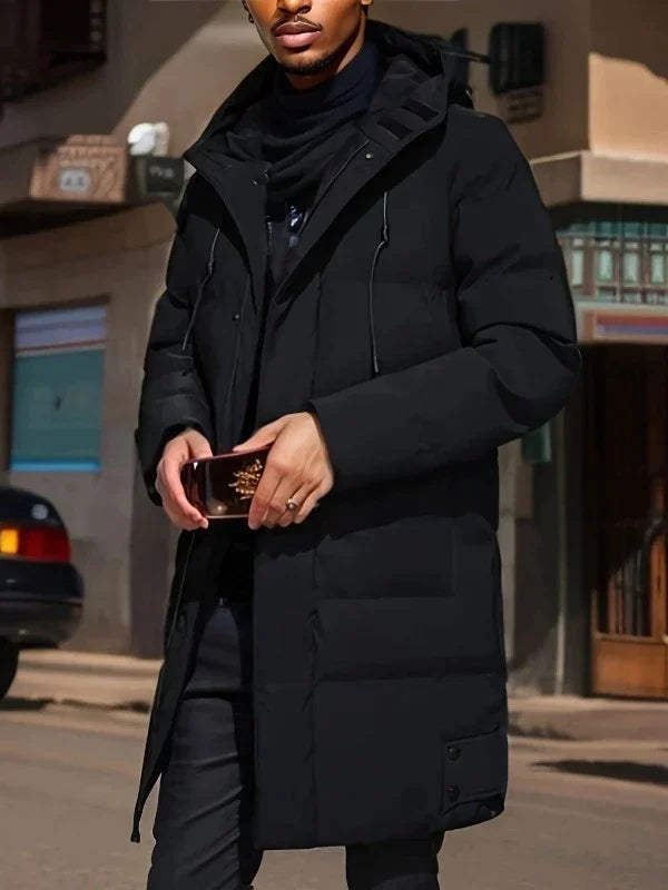 Barnaby | Men's Long Hooded Padded Winter Puffer Jacket