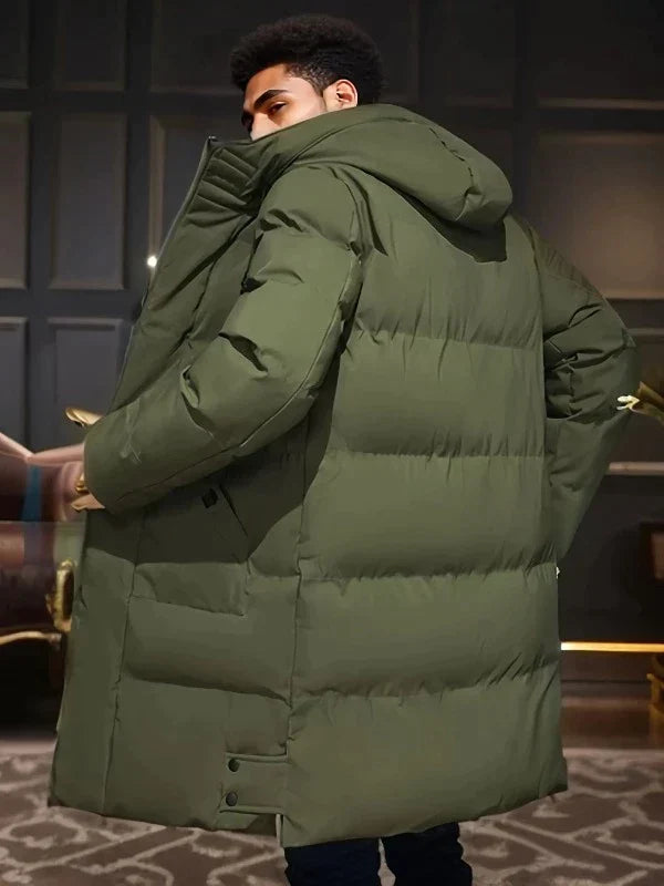 Barnaby | Men's Long Hooded Padded Winter Puffer Jacket