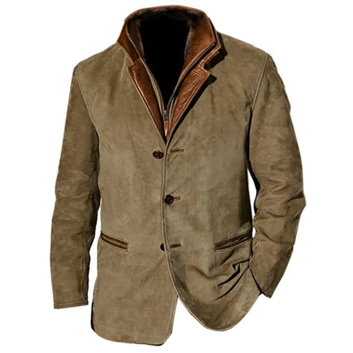 Bennett | Men's Button-Up Suede Jacket