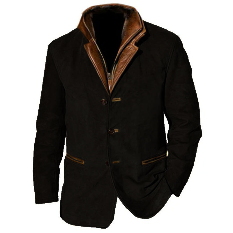 Bennett | Men's Button-Up Suede Jacket