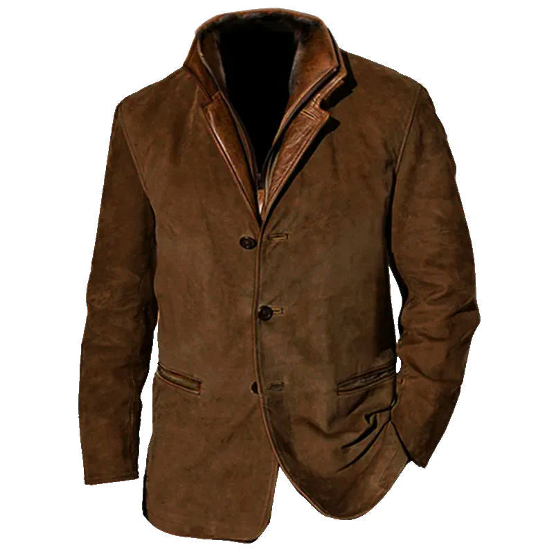 Bennett | Men's Button-Up Suede Jacket