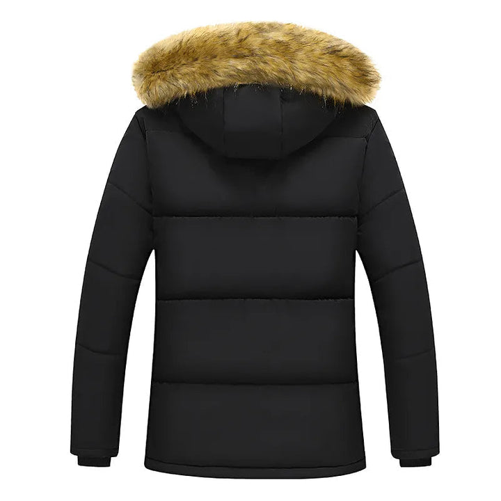 Callan | Men's Faux Fur Hooded Fleece Lined Winter Parka Jacket