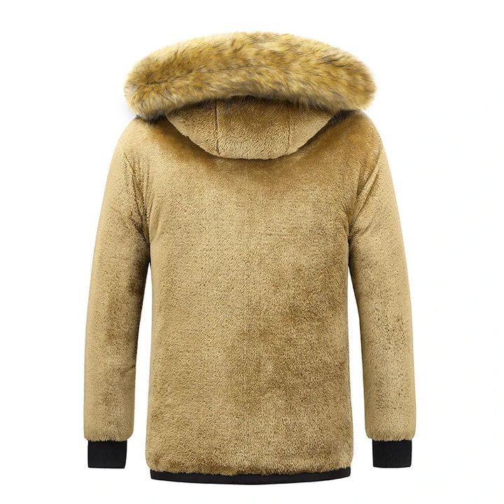 Callan | Men's Faux Fur Hooded Fleece Lined Winter Parka Jacket