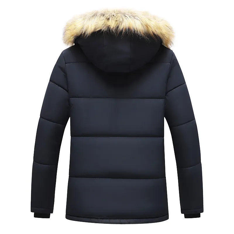 Callan | Men's Faux Fur Hooded Fleece Lined Winter Parka Jacket