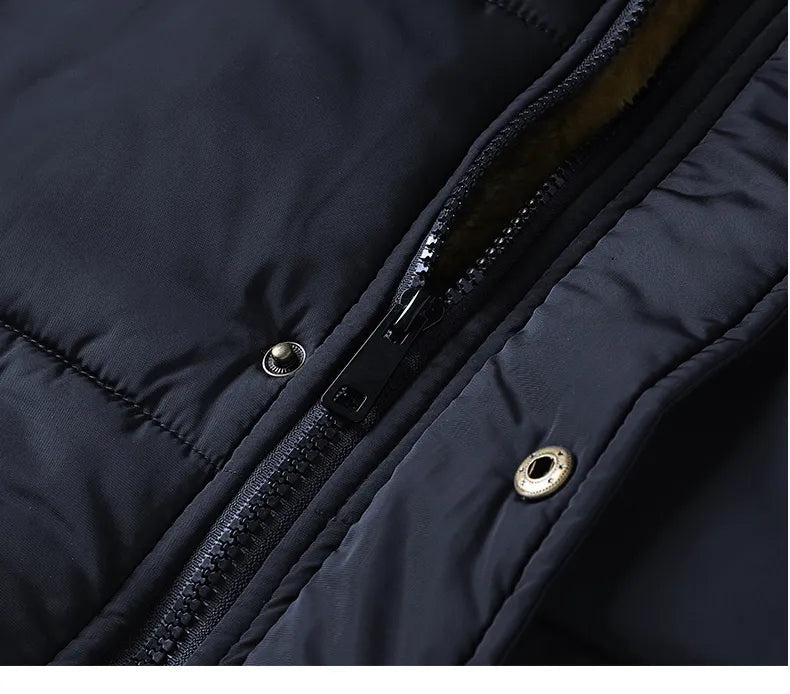 Callan | Men's Faux Fur Hooded Fleece Lined Winter Parka Jacket