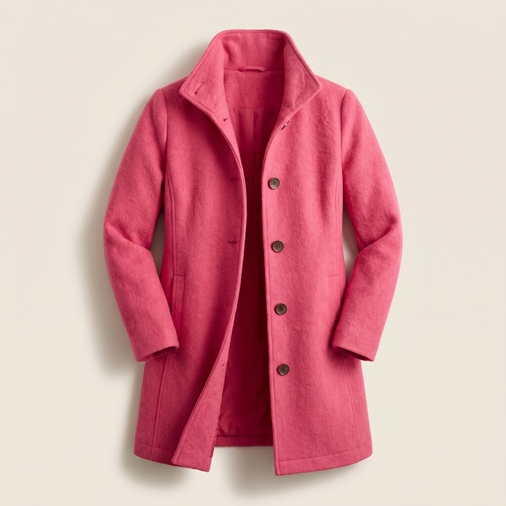 Cecilia | Women's Warm Wool Blend Single Breasted Winter Coat