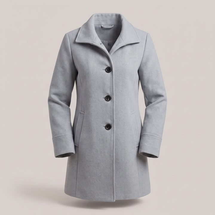 Cecilia | Women's Warm Wool Blend Single Breasted Winter Coat