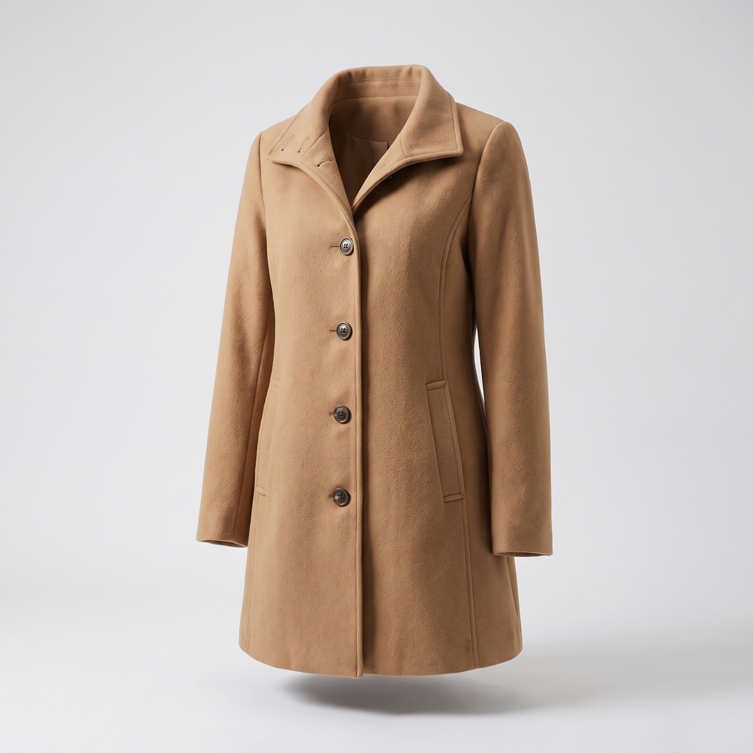 Cecilia | Women's Warm Wool Blend Single Breasted Winter Coat