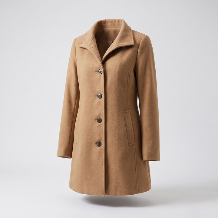 Cecilia | Women's Warm Wool Blend Single Breasted Winter Coat