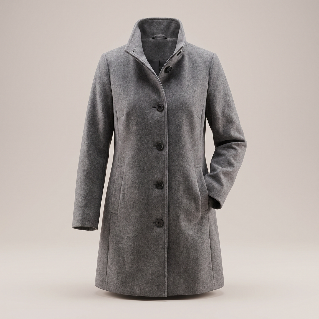 Cecilia | Women's Warm Wool Blend Single Breasted Winter Coat