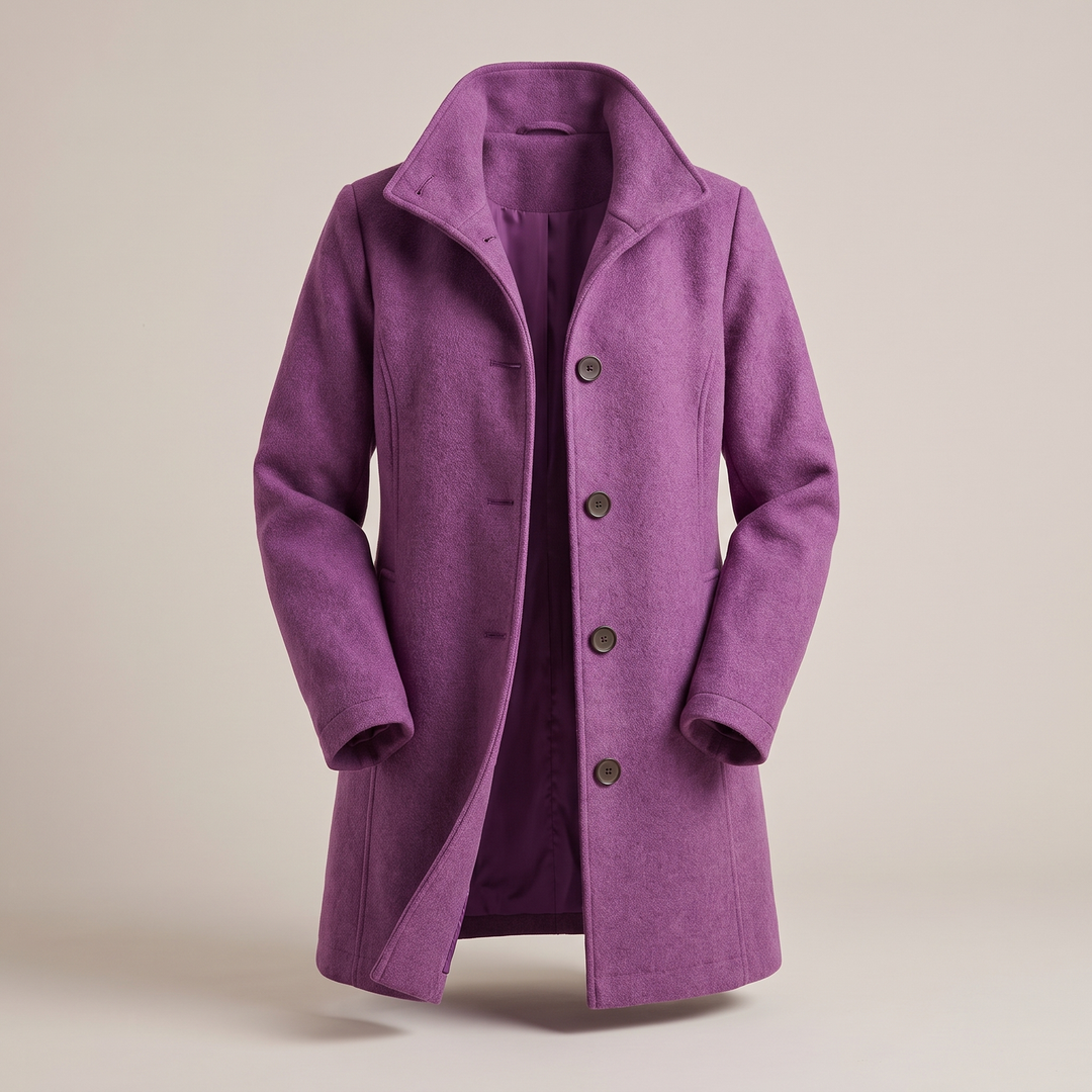 Cecilia | Women's Warm Wool Blend Single Breasted Winter Coat