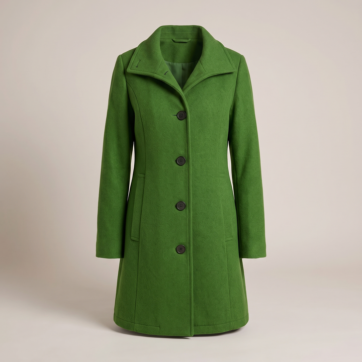 Cecilia | Women's Warm Wool Blend Single Breasted Winter Coat