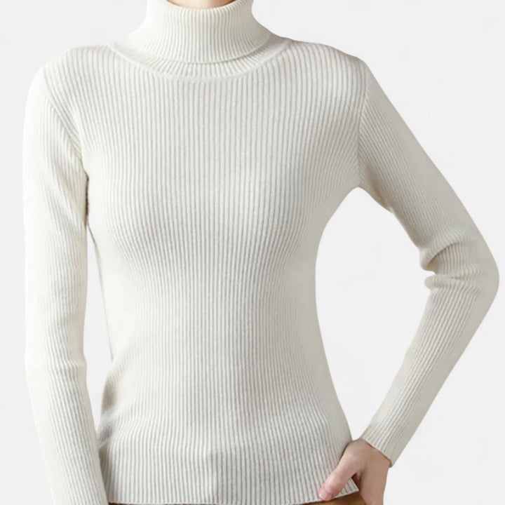 Charlotte | Women's Ribbed Slim Fit Turtleneck Jumper