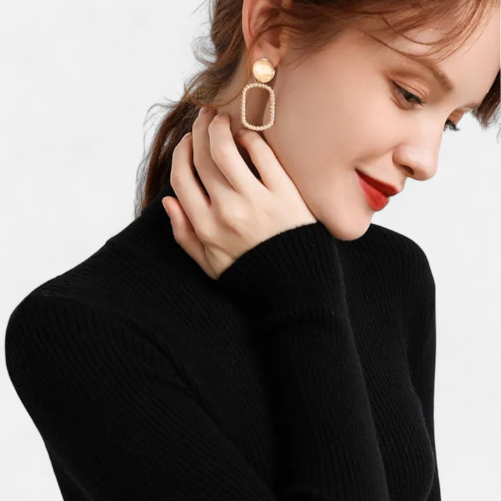 Charlotte | Women's Ribbed Slim Fit Turtleneck Jumper