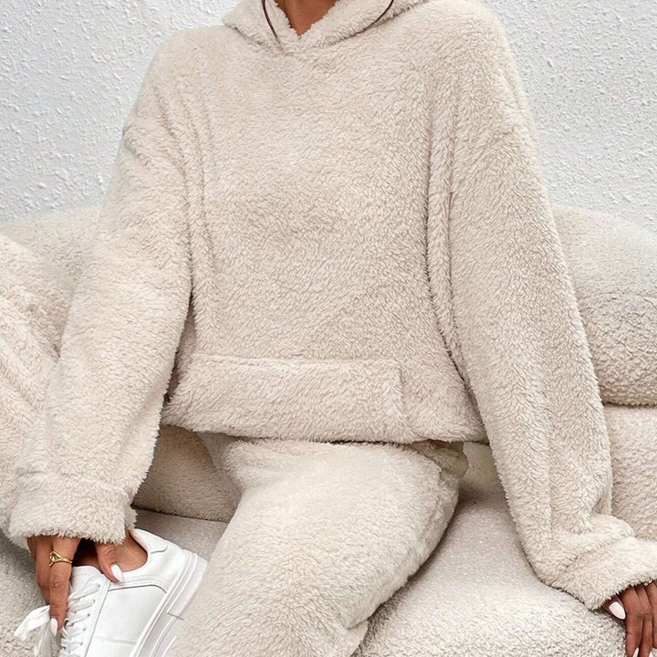Delilah | Women's Teddy Fleece Hooded Loungewear Set