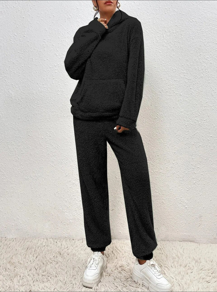 Delilah | Women's Teddy Fleece Hooded Loungewear Set