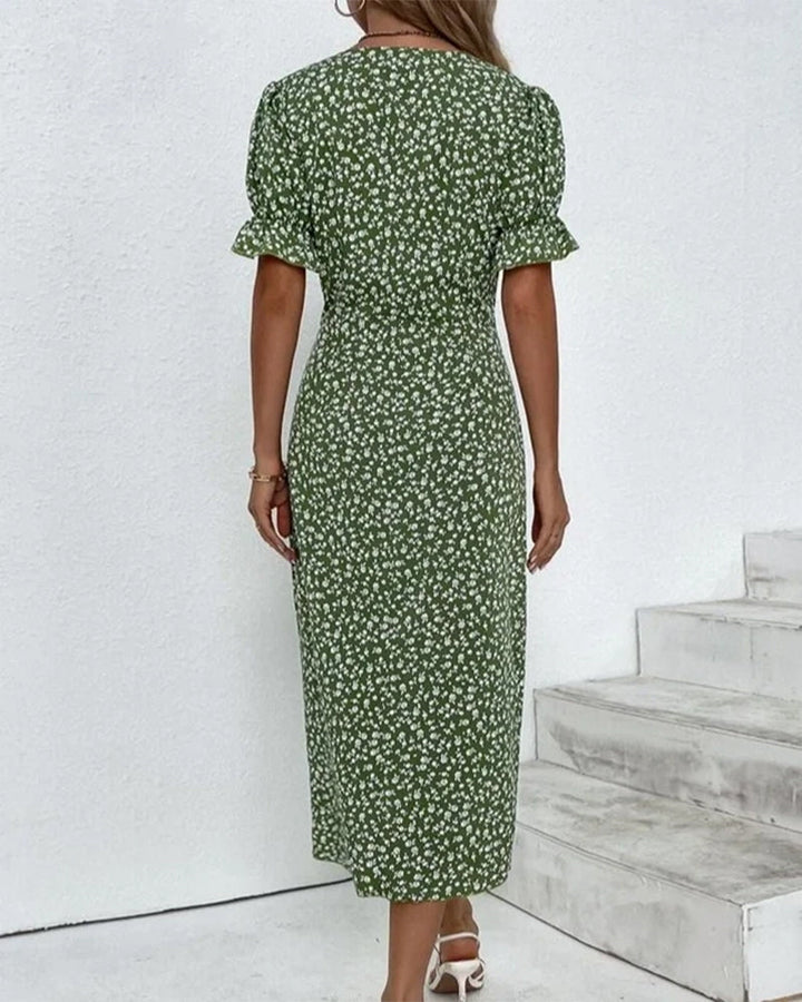 Ellie | Women's Floral Wrap Midi Dress