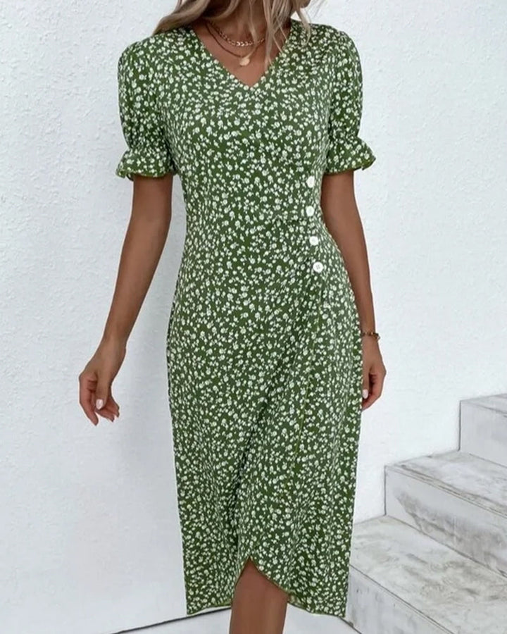 Ellie | Women's Floral Wrap Midi Dress