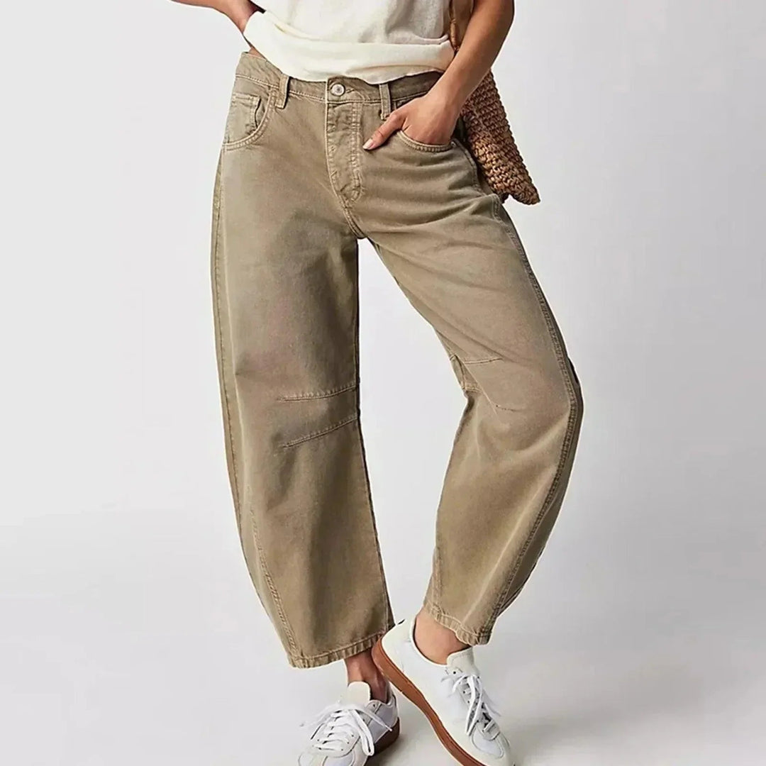 Ellie | Women's High Waisted Barrel Leg Jeans