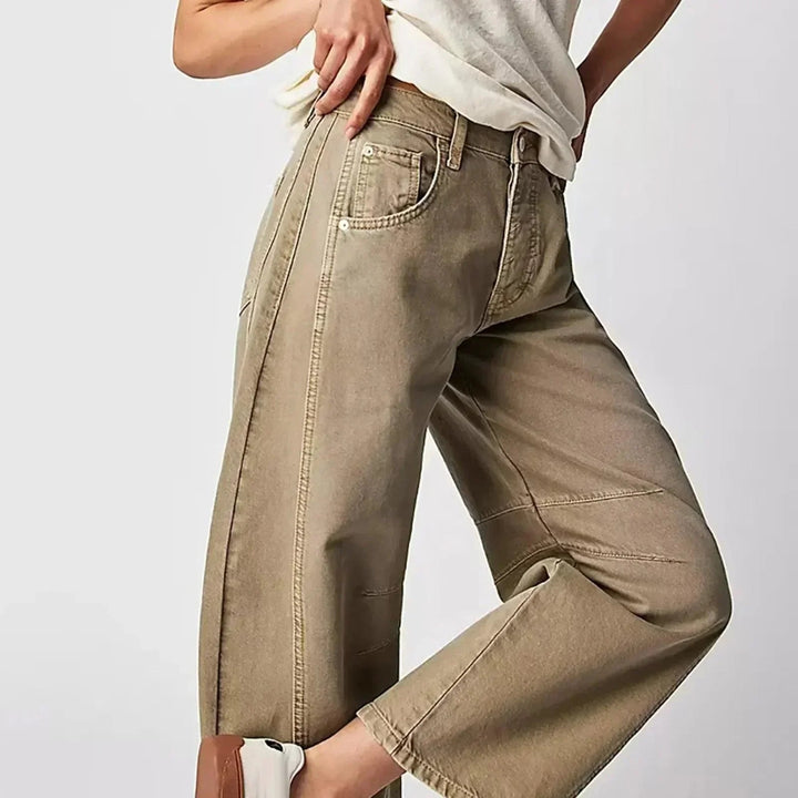 Ellie | Women's High Waisted Barrel Leg Jeans