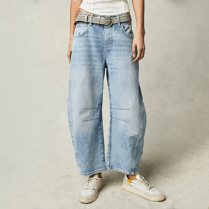 Ellie | Women's High Waisted Barrel Leg Jeans