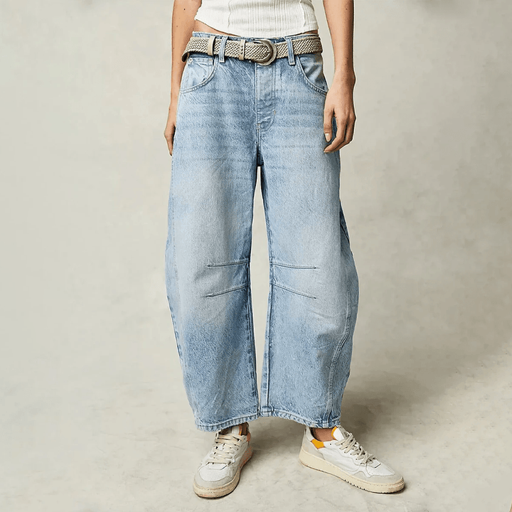 Ellie | Women's High Waisted Barrel Leg Jeans