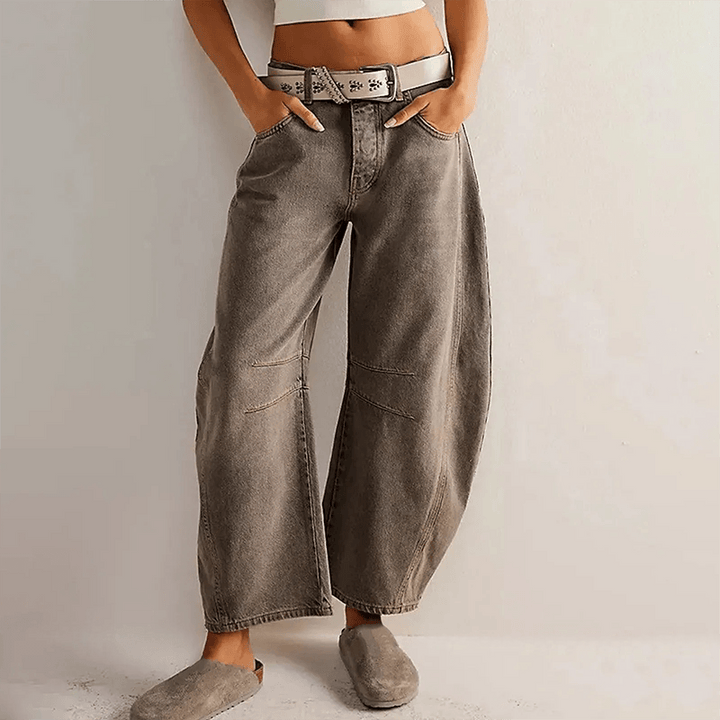 Ellie | Women's High Waisted Barrel Leg Jeans