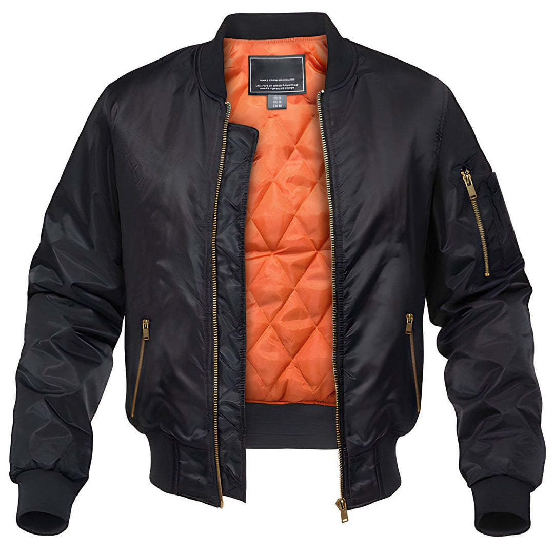 Finn | Men's Quilted Zip-Up Bomber Jacket