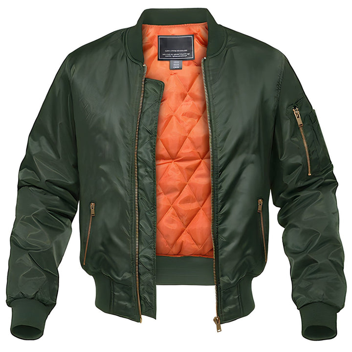 Finn | Men's Quilted Zip-Up Bomber Jacket