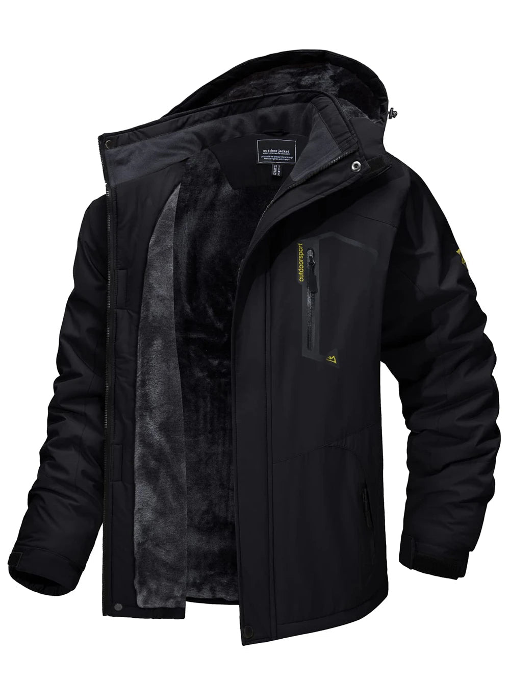 Frederick | Men's Fleece Lined Hooded Windproof Winter Jacket