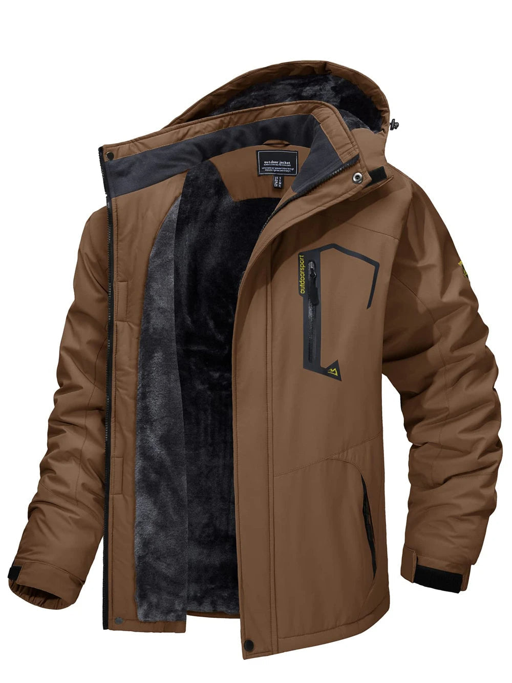 Frederick | Men's Fleece Lined Hooded Windproof Winter Jacket