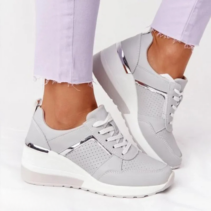Freya | Women's Lace-Up Wedge Trainers
