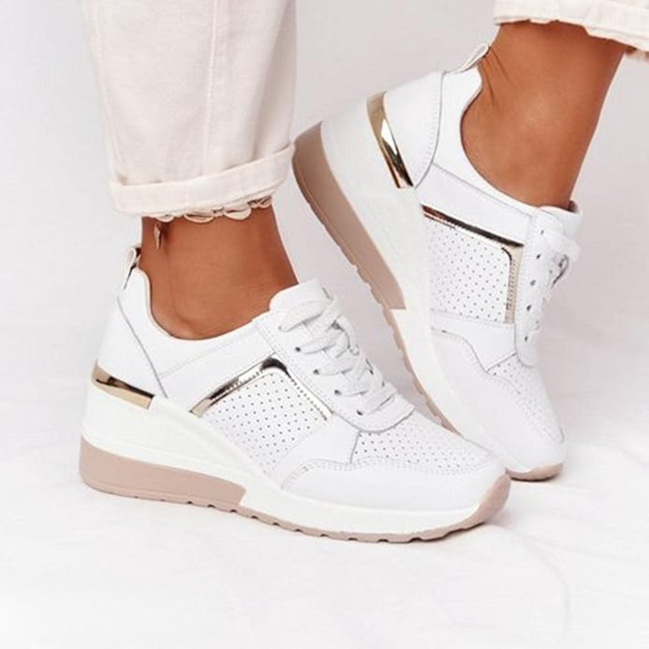 Freya | Women's Lace-Up Wedge Trainers