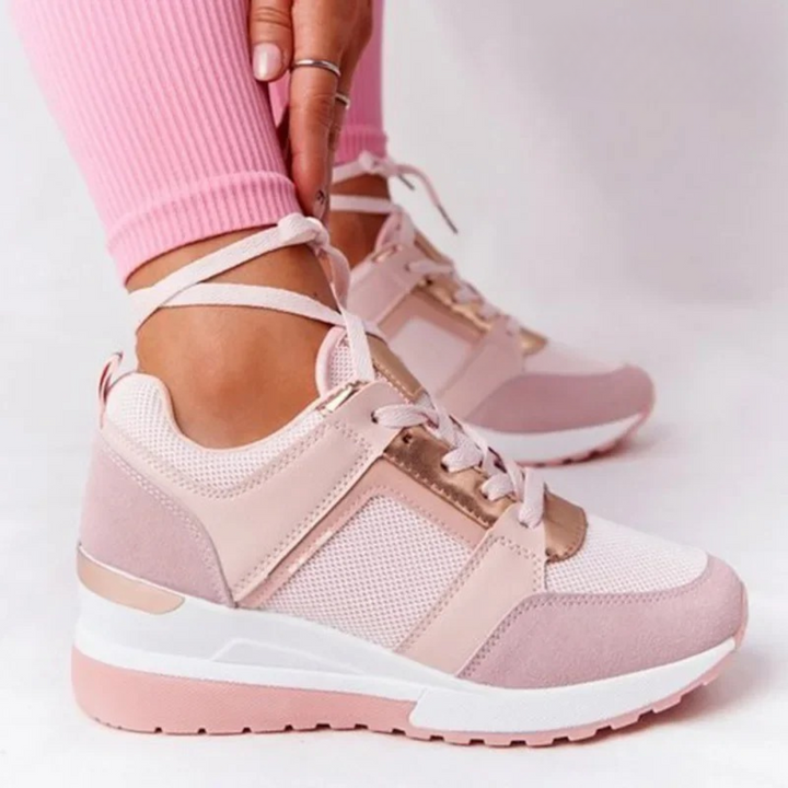 Freya | Women's Lace-Up Wedge Trainers