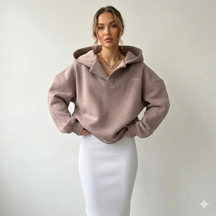 Harriet | Women's Oversized Collared Hoodie