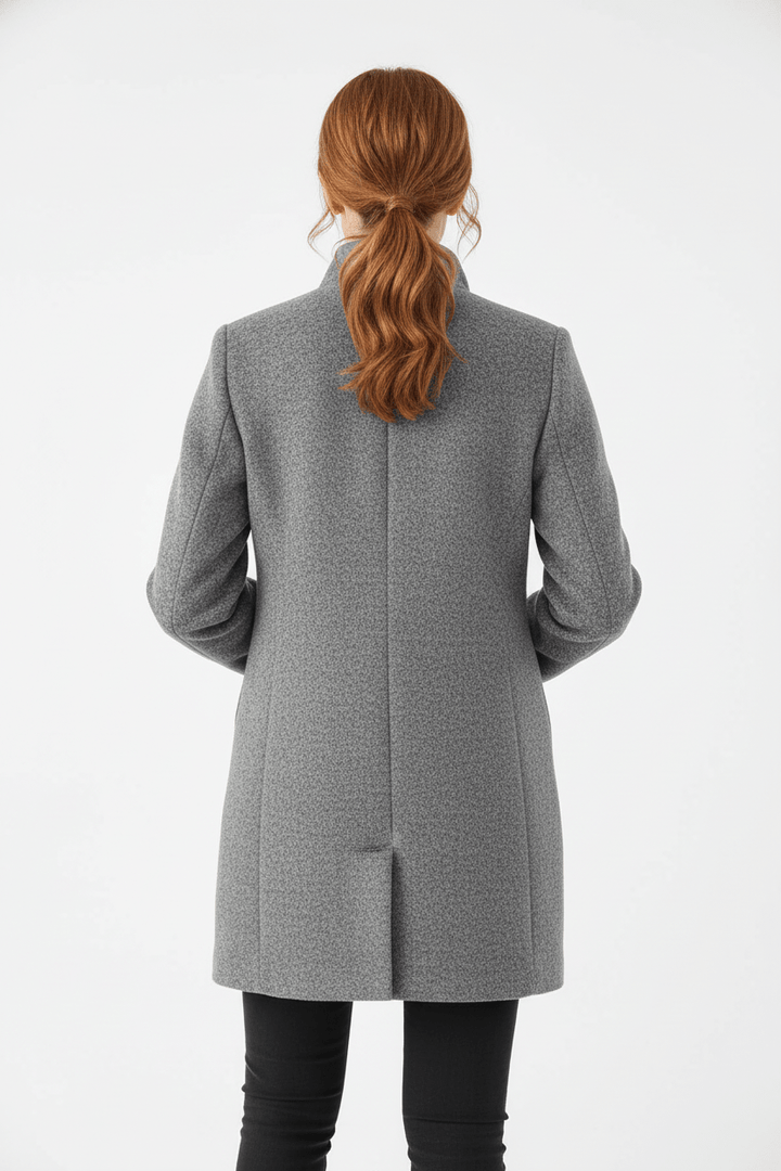 Imogen | Women's Wool-Blend Funnel Neck Coat