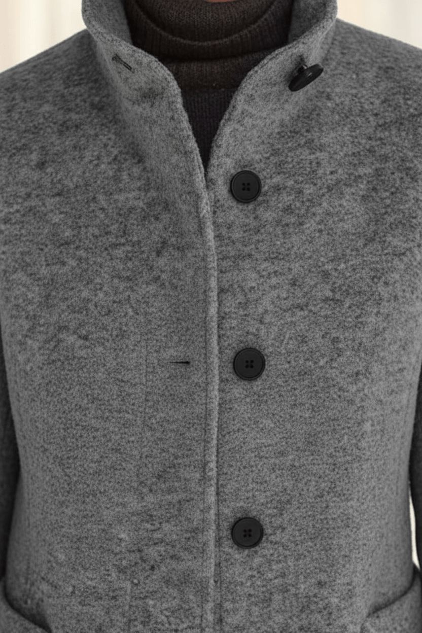Imogen | Women's Wool-Blend Funnel Neck Coat