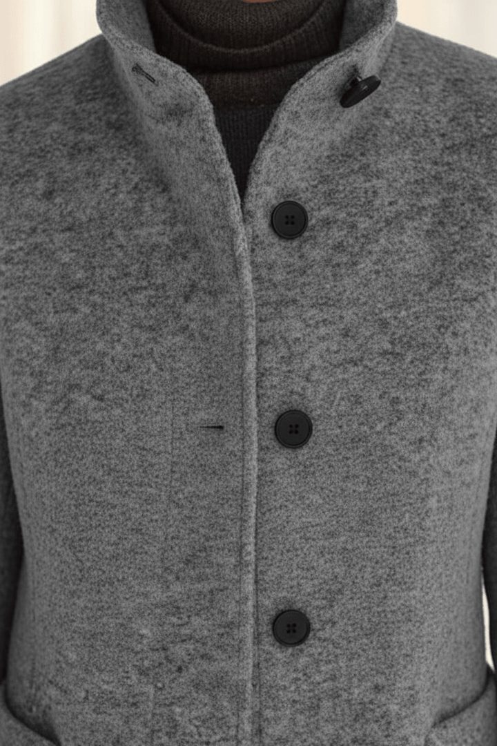 Imogen | Women's Wool-Blend Funnel Neck Coat