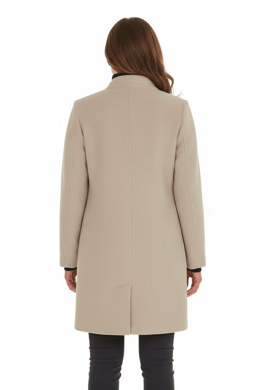Imogen | Women's Wool-Blend Funnel Neck Coat