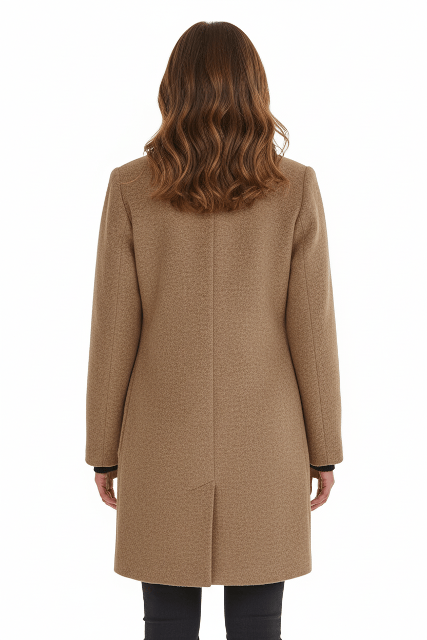 Imogen | Women's Wool-Blend Funnel Neck Coat